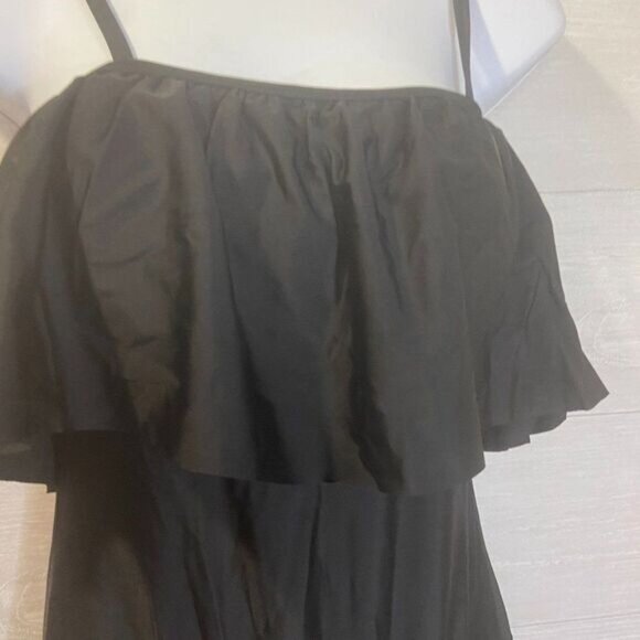 Swimsuit One Piece Lace Up Ruffle Flounce Strap Bathing Suit NWT - Swimwear - Picture 5 of 6